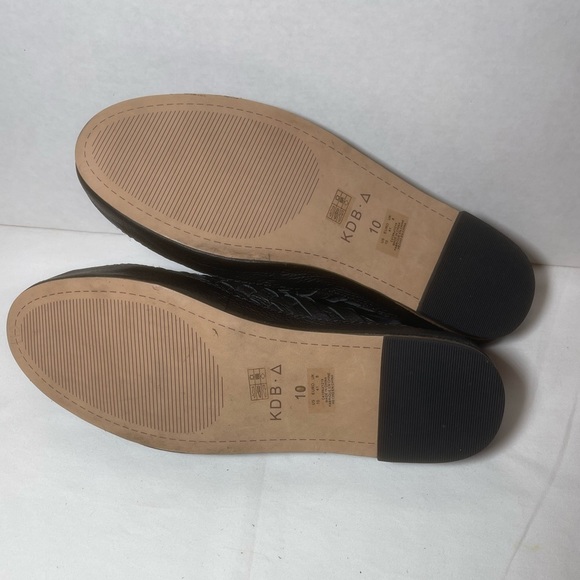 Kelsi Dagger Brooklyn Maple woven black leather mules size 10 - Picture 6 of 7
